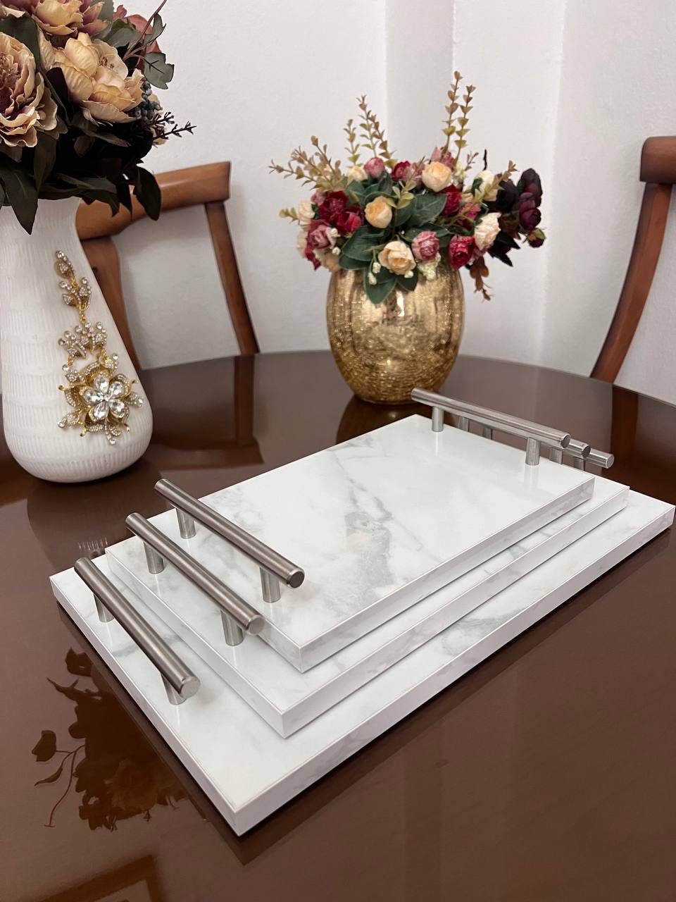 طقم تقديم رخامي