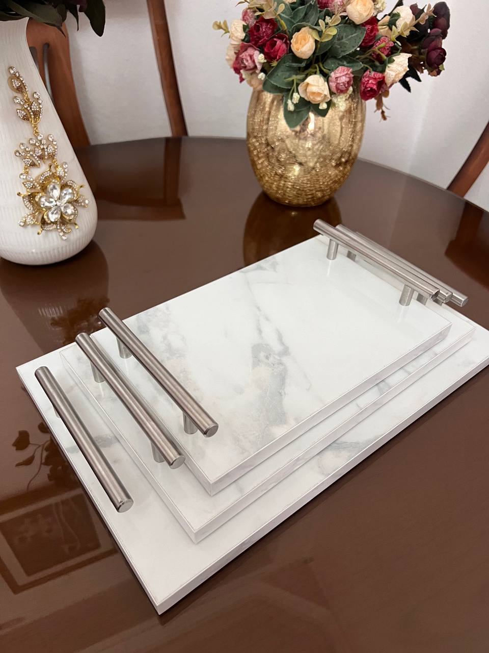 طقم تقديم رخامي